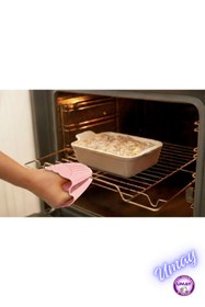 Resim Baroness Silikon Fırın Eldiveni (Isıya Dayanıklı) – Pembe Tutmaç 