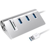 Resim Sones Rocketek Hc422 Usb3.0 X 3 + Sd / Tf Kart Okuyucu Hub Adaptörü 