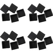 Resim Quirky Quar 20 Adet Plastik Kare Kenarı Uçlu Kapaklar Boru Tüpü Ekler 50MM x 50MM (Yurt Dışından) 