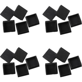 Resim Quirky Quar 20 Adet Plastik Kare Kenarı Uçlu Kapaklar Boru Tüpü Ekler 50MM x 50MM (Yurt Dışından) 