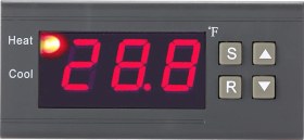 Resim Tenfowee Mh1210f 110v Dijital Sıcaklık Kontrol Cihazı -58 194 F Aralığında Soğutma/ısıtma, Lcd Ekranlı Ve Kesinti Sonrası Parametre Koruma Özelliği 