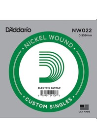 Resim D'addario Nw022 .022 Elektro Ve Akustik Gitar Tek Tel 