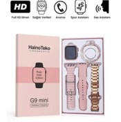 Resim MİLEN Haino Teko G9 Mini Rose Gold Bileklik Hediyeli Amoled Ekran Akıllı Saat 