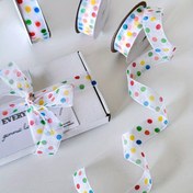 Resim Gökkuşağı Benekli Kurdele Fiyonkları Hediye Paketleme için, 22 Metre, Kumaş Fiyonk Seti Doğum Günü, Tatil Dekoru, Pasta Kutusu Süslemesi - Karışık Renkli Tüysüz Kumaş Hediye Dekor Fiyonkları 