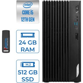 Resim MSI Pro DP180 Intel Core I5 12400 24GB 512GB SSD Intel UHD Grafik Freedos Masaüstü Bilgisayar MS422XTRF04 + Zettausbbellek 