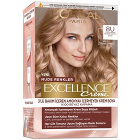 Resim L'oréal paris excellence creme nude renkler saç boyası 8u nude koyu sarı 