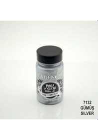 Resim Cadence Dora Hybrid Multisurface Metalik Boya 90Ml 7132 Gümüş 