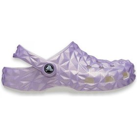 Resim Crocs 209693 Classic Iridescent Geo Cgk Beyaz Çocuk Terlik Beyaz 
