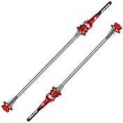 Resim Qingmipy Alüminyum Titanyum Alaşımlı Hafif Dayanıklı Bisiklet Hızlı Çıkartma Çubuğu - 100mm Ön/135mm Arka Eksen Uyumlu - Kırmızı 
