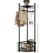 Resim Qqtabc Alan Kullanımı Köşe Portmanto Zeminden Tavana (Yurt Dışından) 