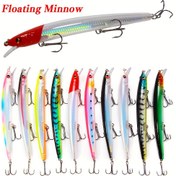 Resim 1 adet 13.7cm/14g Minnow Balıkçılık Yemi, Sert Crankbait, Yapay Plastik Yem, Deniz Balıkçılığı Yemi, Carp Pike Balıkçılık Takımı 