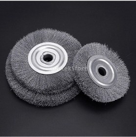 Resim Suntek Paslanmaz Çelik Aşındırıcı Fırça Tekerlek 5 Boyut 100x16mm- 0.15mm-tel-çapı 