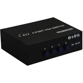 Resim S-Link SL-154C 4 Vga Çoklayıcı Switch 