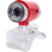 Resim Samdoo Kırmızı Usb Web Kamerası 480p Hd, Mikrofonlu, Canlı Yayın, Ve Video Konuşmaları İçin Plug & Play 