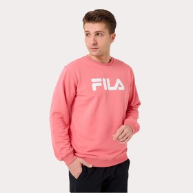 Resim Pembe Fila Erkek Bisiklet Yaka Sweatshirt Barbian Fau0066 Pembe 
