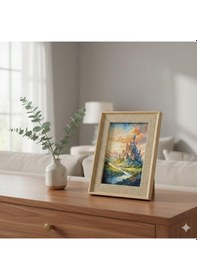 Resim Efemark Premium Serisi 15 20 Cm Ahşap Resim Çerçevesi Bej 