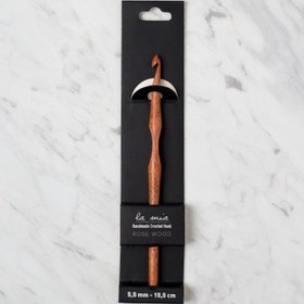 Resim La Mia Rosewood 5.5 mm 15.5 cm Ahşap Yün Tığ 
