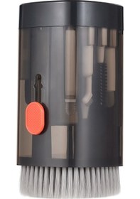 Resim Mufunye Teknoloji Aletleri Temizlik Seti 21 Parça - Klavye, Laptop, Airpods Ve Kameralar İçin Taşınabilir Siyah Temizleme Çözümü 