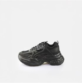 Resim Buffalo Kadın / Kız Oxford ( Klasik) 1636486 YUNO - VEGAN Nappa/Mesh- Black 