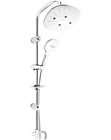 Resim Modamix Üsküp Oval Büyük Flat Robot Duş Seti Antrasit 