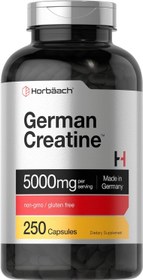 Resim Horbaach German Creatine Monohydrate 5000mg per serving 250 Caps - 50 Servis 