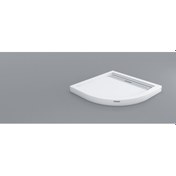 Resim Shower 100x100 Drop Oval Monoblok Duş Teknesi H:8 Cm 