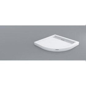 Resim Shower 100x100 Drop Oval Monoblok Duş Teknesi H:8 Cm 