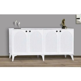 Resim 4 Kapılı Bohem Beyaz Konsol Beyaz 