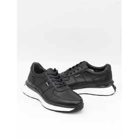 Resim Fosco 2982 Siyah Hakiki Deri Eva Taban Erkek Sneakers-siyah&beyaz 
