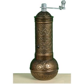 Resim Antik Sarı Değirmen Osmanlı Motifli Kahve ve Karabiber Öğütücü 