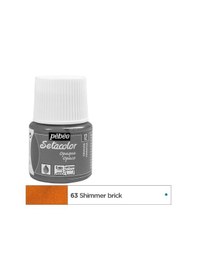 Resim Pebeo Setacolor Opak Örtücü Kumaş Boyası Brique Moire 295-63 