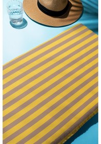 Resim Dijital Baskı Plaj Deniz Havlusu Renkli Çizgili Desen Peştamal Hvl0222 Renkli 