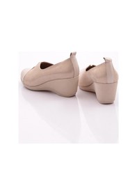 Resim Dgn 2331 Kadin Lastik Detayli Dolgu Taban Comfort Ayakkabi 2331-2-R146975 Ekru 