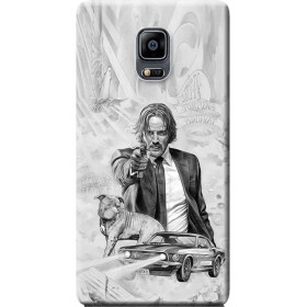 Resim Samsung Galaxy Note Edge Kılıf SM-N915F Desen Baskılı Silikon Kapak John Wick STK:612 