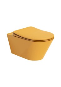 Resim Paluci İmola Matt Hardal Sarısı Klozet 