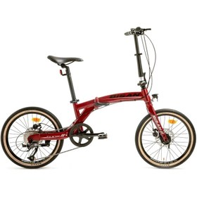 Resim Bisan Fx 3700 Md 20 11-28 Katlanır Bisiklet Bordo Siyah 