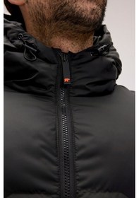 Resim Axel Siyah Erkek Kapüşonlu Mont-nıght Nıght 