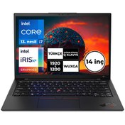 Resim ThinkPad X1 Carbon 17-1355U 16 GB 512 GB SSD 14" WUXGA Touch Windows 11 Pro 21HNSB7FX9 Lenovo