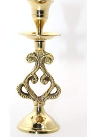 Resim Tekli Pirinç Şamdan Model 5 