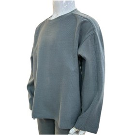 Resim Benetton Kız Çocuk Mavi-antrasit Benetton Tshirt Antrasit 