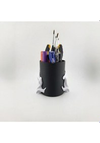 Resim Kalemlik - Kafatası Tasarım 12 Cm, Pla Malzeme 3d Yazıcı Baskı 