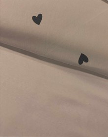 Resim Evmila Siyah Minik Kalpler Desenli Nevresim Takımı - 220x240 Cm Nevresim + 50x70 Yastık kılıfı + 180x200 Cm Çarşaf 