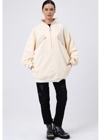 Resim Alexander Gardi ALEXANDERGARDI SÜS CEPLİ OVERSİZE SWEATSHIRT (B22-398A) 