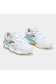 Resim Joma Smash Kadın Beyaz Toprak Kort Tenis & Padel Ayakkabısı TSMALS2532C 