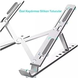 Resim Storemax Teknosepetim Laptop Bilgisayar Standı Notebook Özel Yükseltici Stand Tablet Tutucu Ayarlı Metal Metal Stand 