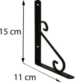 Resim Ferforje Raf Altı No:1 Siyah 