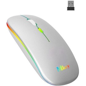 Resim Mkey MK-109 RGB LED Kablosuz Mouse Optik Wireless Mouse Sessiz Mouse 