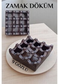 Resim Hsnet Kapaklı Zamak Döküm Kare Küllük Metal Kül Tablası - Kafe Küllüğü Ka - Ne0001-01xf7 