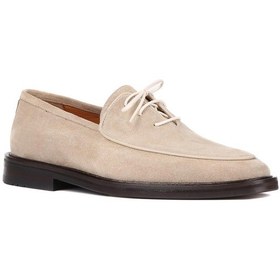Resim Shoetyle - Bej Süet Bağcıklı Erkek Klasik Ayakkabı 250-7511-1014-bej Bej 