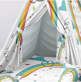 Resim instababyrooms Çocuk Oyun Çadırı Gökkuşağı Dijital Baskılı 